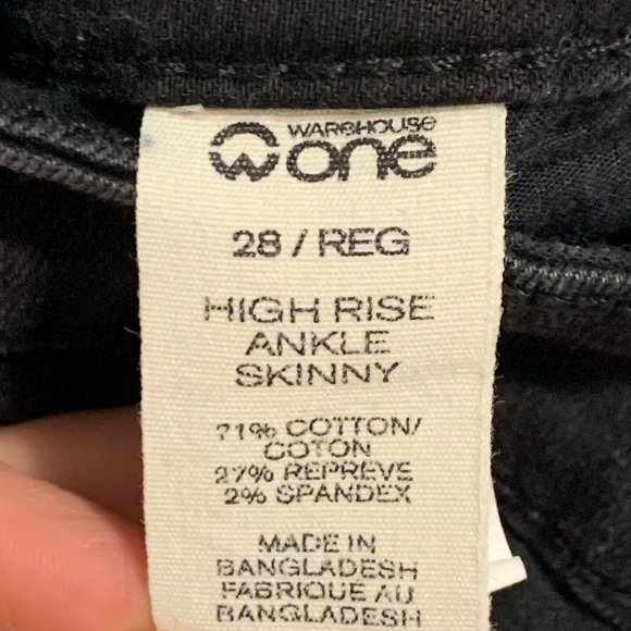 Warehouse One High Rise Ankle Skinny Jean - Picture 3 of 5